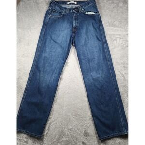 Mavi 170 Max Jeans Mens 32x34 Blue Medium Wash Relaxed Straight Denim Pants